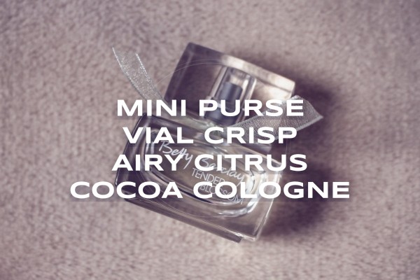 Mini purse vial crisp airy citrus cocoa cologne